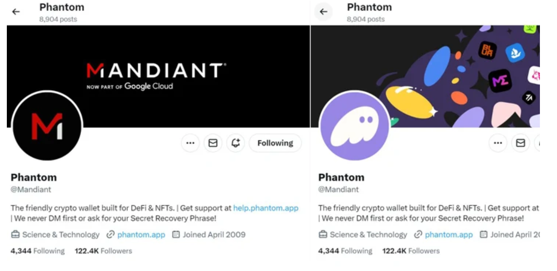 Mandiant’s Twitter Account Restored After Six-Hour Crypto Scam Hack